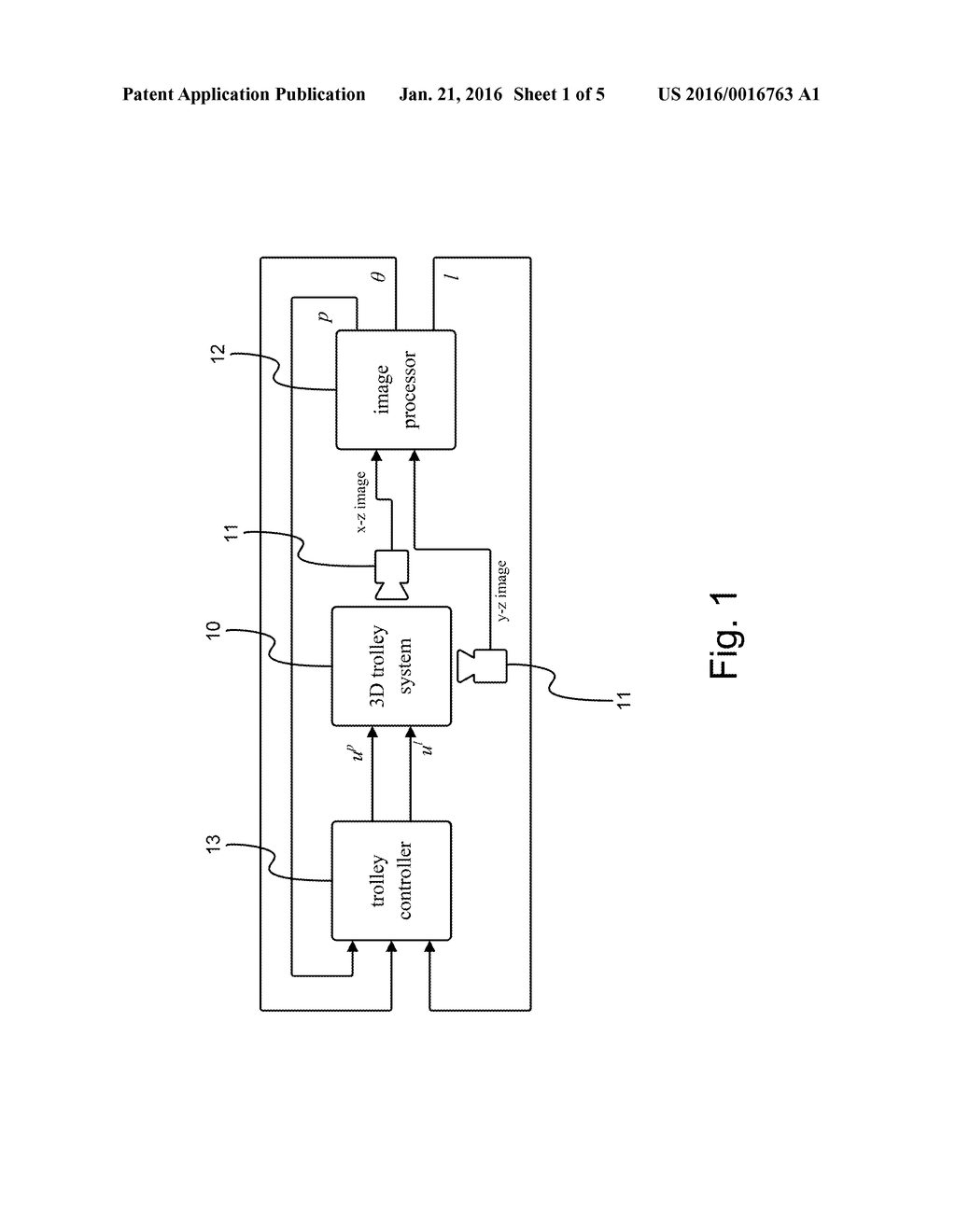 Control device using image tracking technology for controlling overhead     crane system - diagram, schematic, and image 02