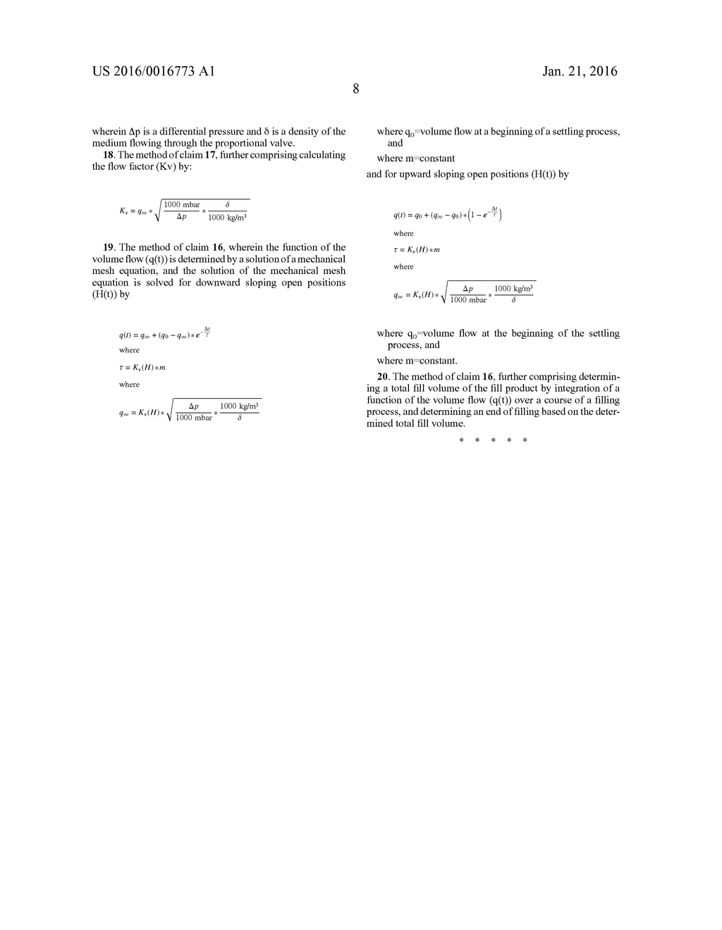 METHOD FOR FILLING A CONTAINER WITH A FILL PRODUCT USING A PROPORTIONAL     VALVE - diagram, schematic, and image 13