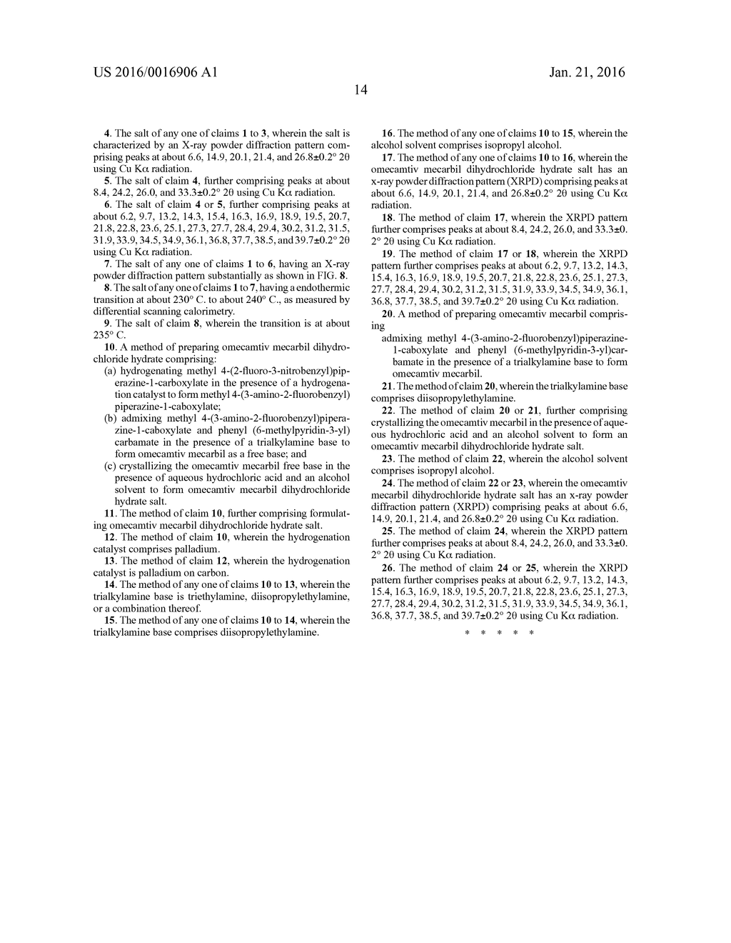 SALT OF OMECAMTIV MECARBIL AND PROCESS FOR PREPARING SALT - diagram, schematic, and image 22