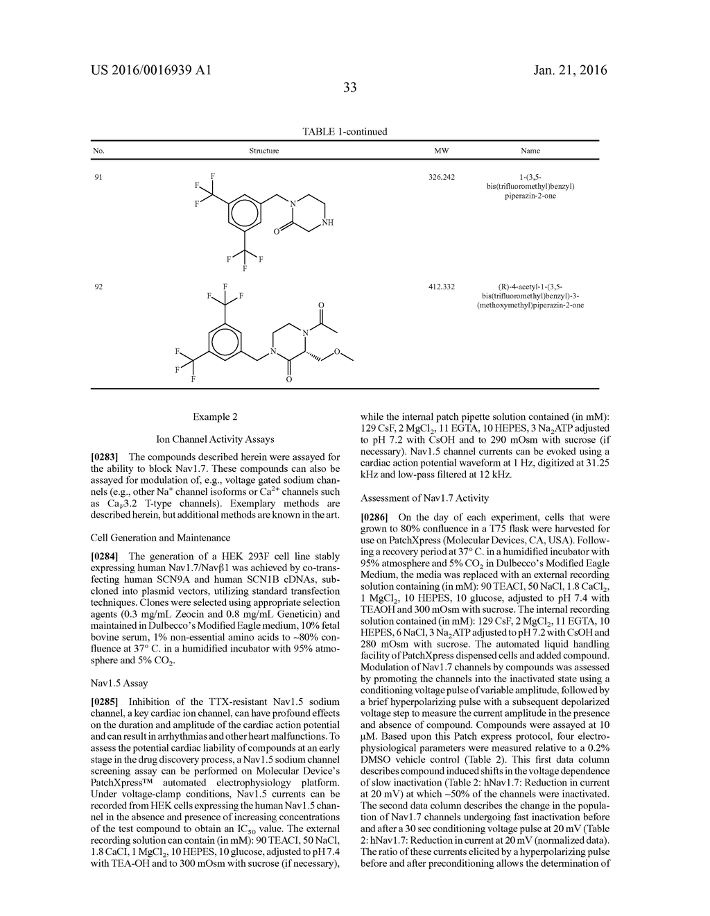 HETEROCYCLIC INHIBITORS OF THE SODIUM CHANNEL - diagram, schematic, and image 34