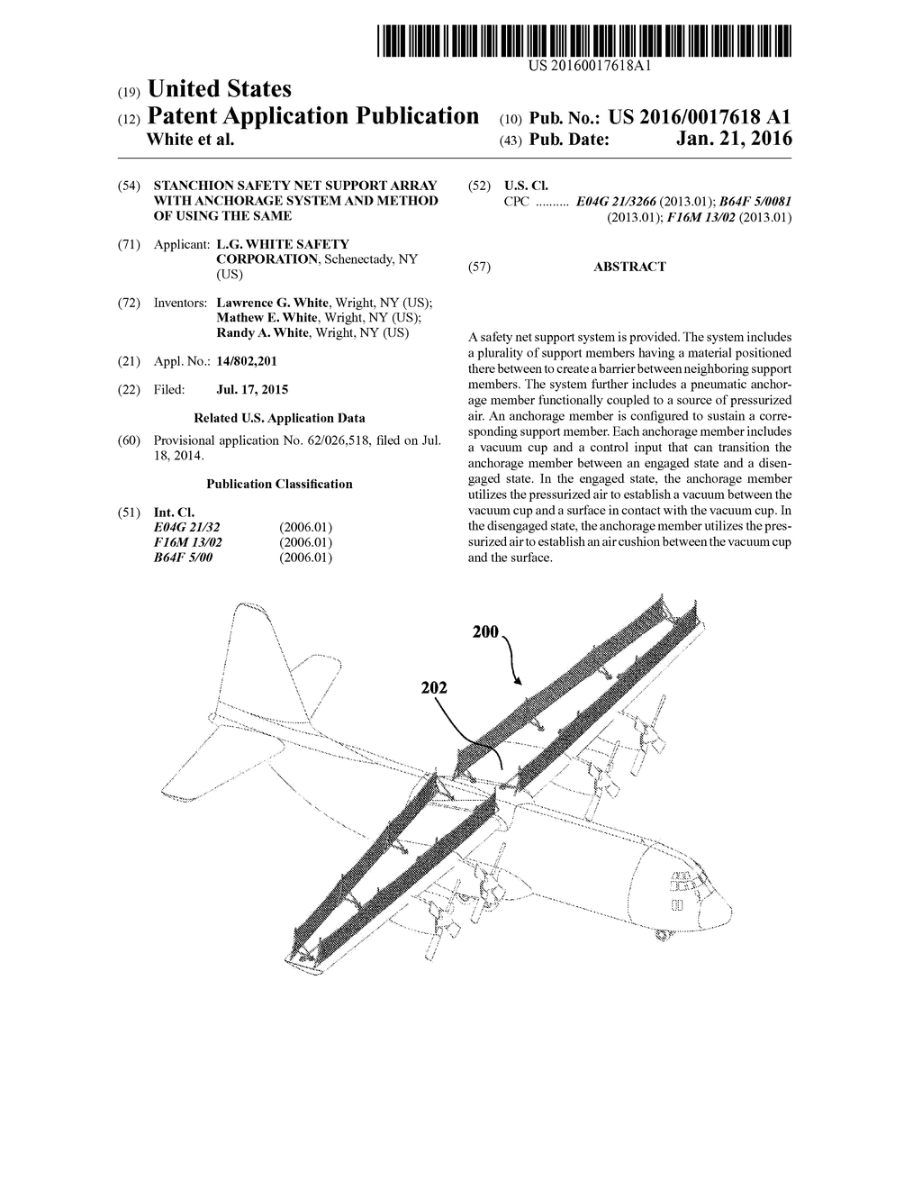 STANCHION SAFETY NET SUPPORT ARRAY WITH ANCHORAGE SYSTEM AND METHOD OF     USING THE SAME - diagram, schematic, and image 01