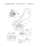 CYLINDER LOCK AND KEY COMBINATION WITH A DUAL TUMBLER ASSEMBLY AND A KEY     THEREFORE diagram and image