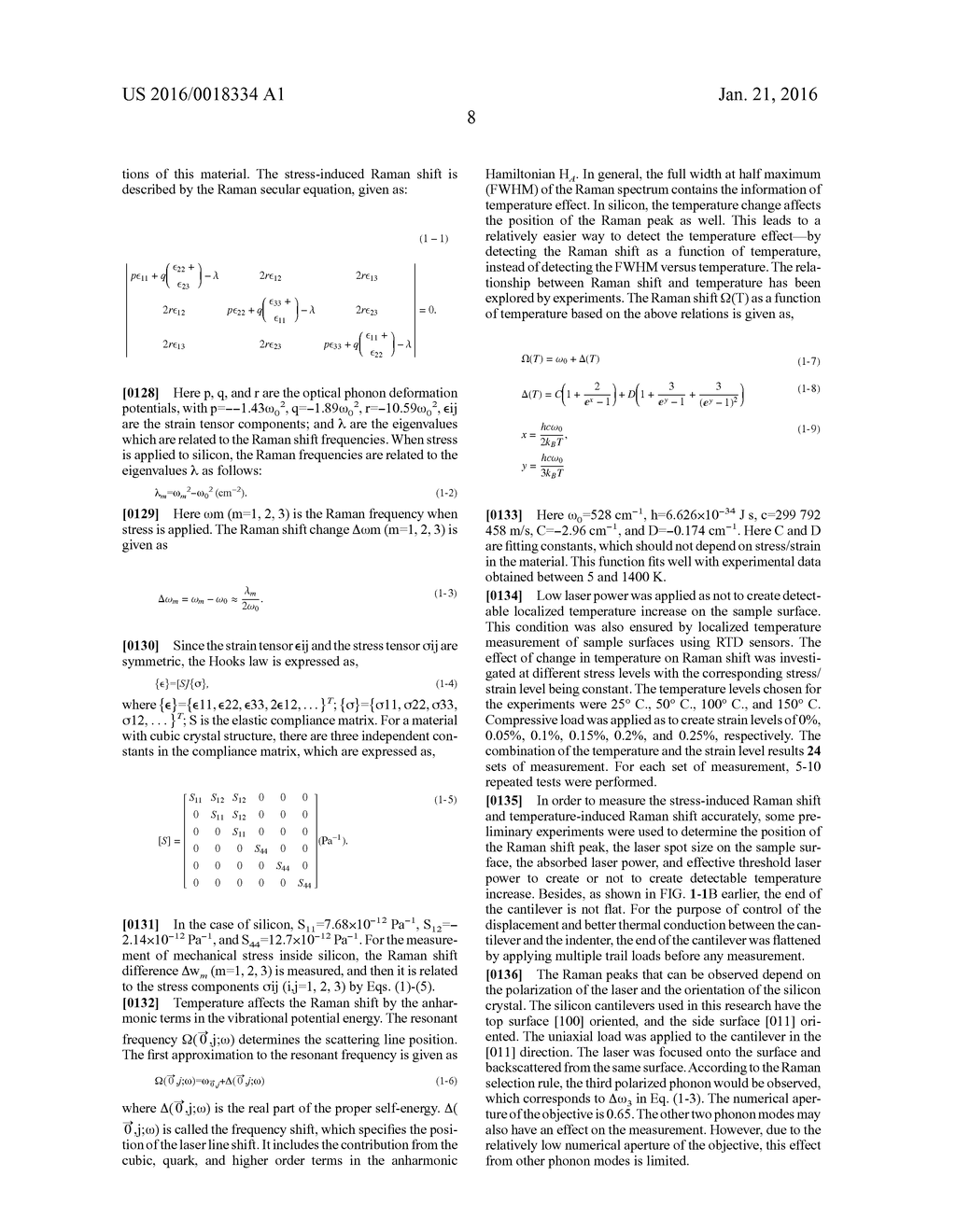 In-situ Combined Sensing of Uniaxial Nanomechanical and Micromechanical     Stress with Simultaneous Measurement of Surface Temperature Profiles by     Raman Shift in Nanoscale and Microscale Structures - diagram, schematic, and image 58