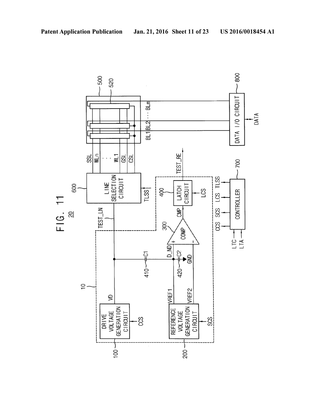 LEAKAGE CURRENT DETECTION DEVICE, INTEGRATED CIRCUIT DEVICE HAVING THE     SAME, AND METHOD OF DETECTING LEAKAGE CURRENT IN NONVOLATILE MEMORY     DEVICE - diagram, schematic, and image 12