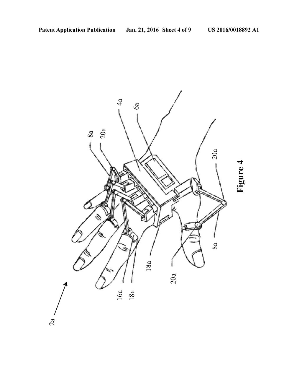 HAND MOTION-CAPTURING DEVICE WITH FORCE FEEDBACK SYSTEM - diagram, schematic, and image 05