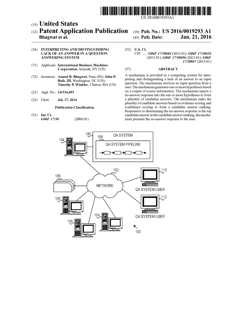 Interpreting and Distinguishing Lack of an Answer in a Question Answering     System - diagram, schematic, and image 01