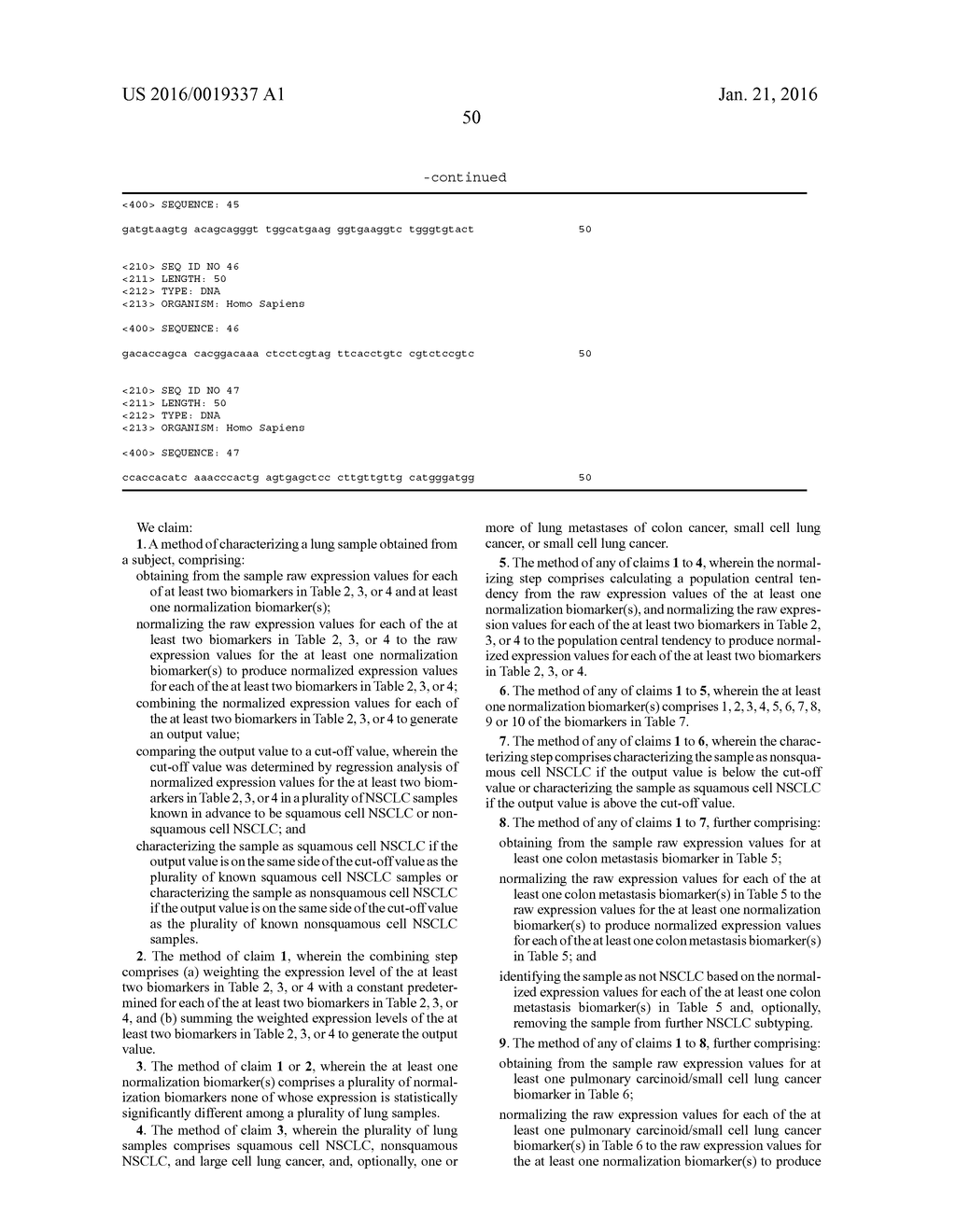 SUBTYPING LUNG CANCERS - diagram, schematic, and image 70