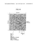 INFORMATION CODE, INFORMATION CODE PRODUCING METHOD, INFORMATION CODE     READER, AND SYSTEM WHICH USES INFORMATION CODE diagram and image