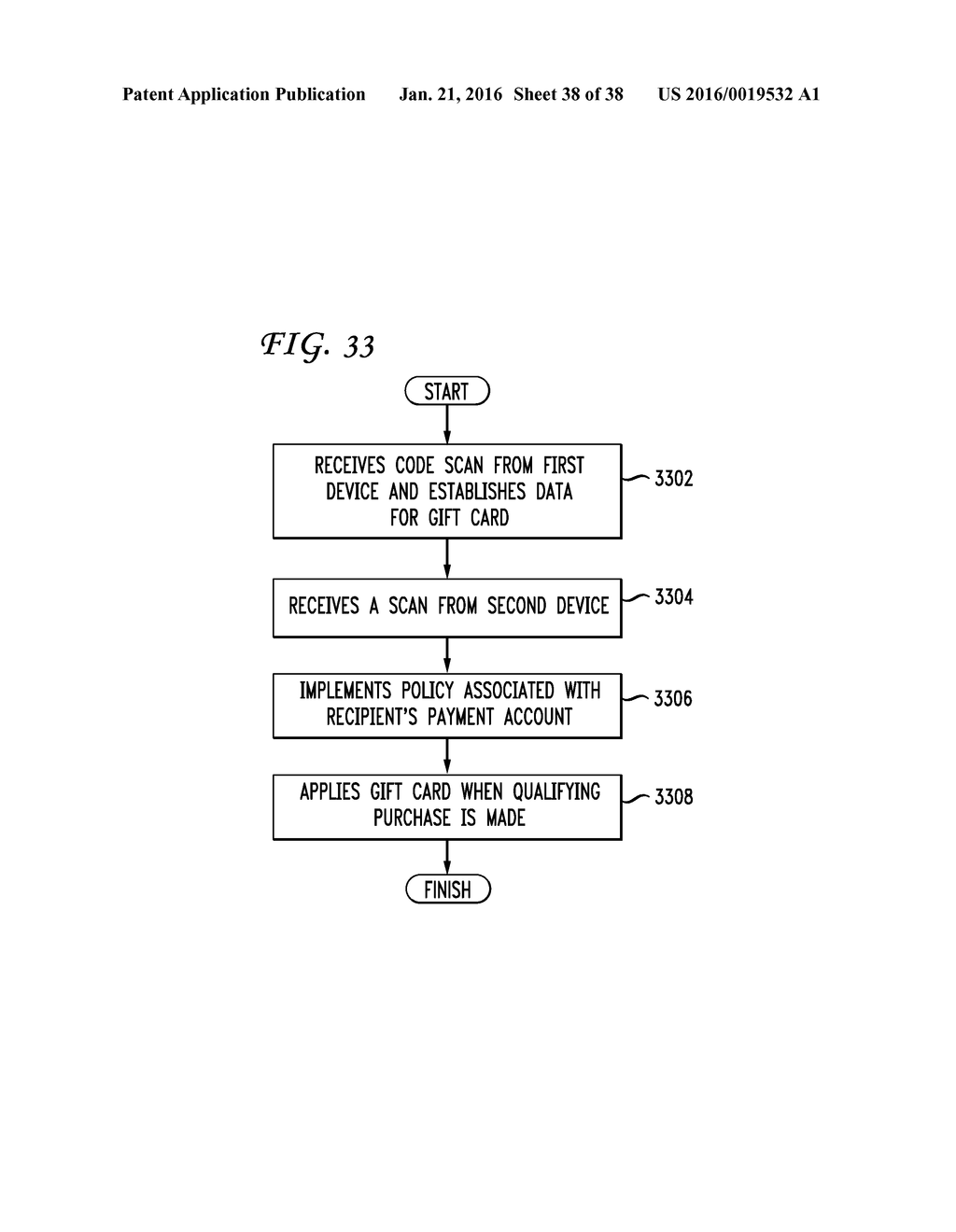 SYSTEM AND METHOD FOR PROCESSING GIFT CARDS USING SCANNABLE CODES - diagram, schematic, and image 39