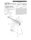 Transformable stand with an improved foot operated pitch changing     mechanism for stringed instruments diagram and image