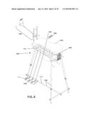 Transformable stand with an improved foot operated pitch changing     mechanism for stringed instruments diagram and image