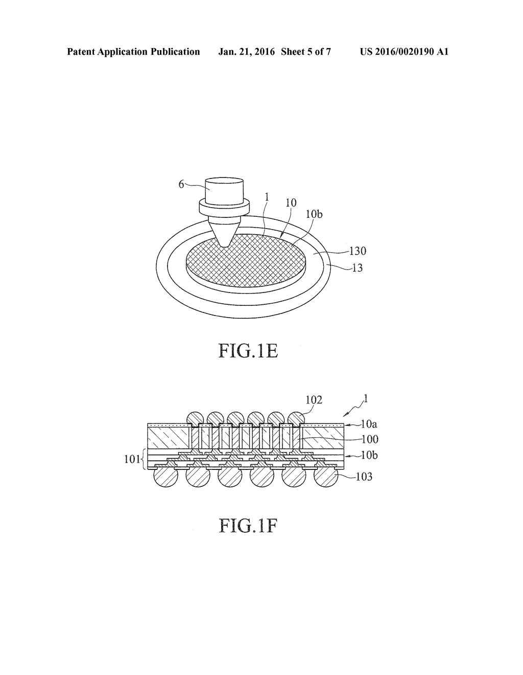 METHOD FOR FABRICATING AN INTERPOSER - diagram, schematic, and image 06