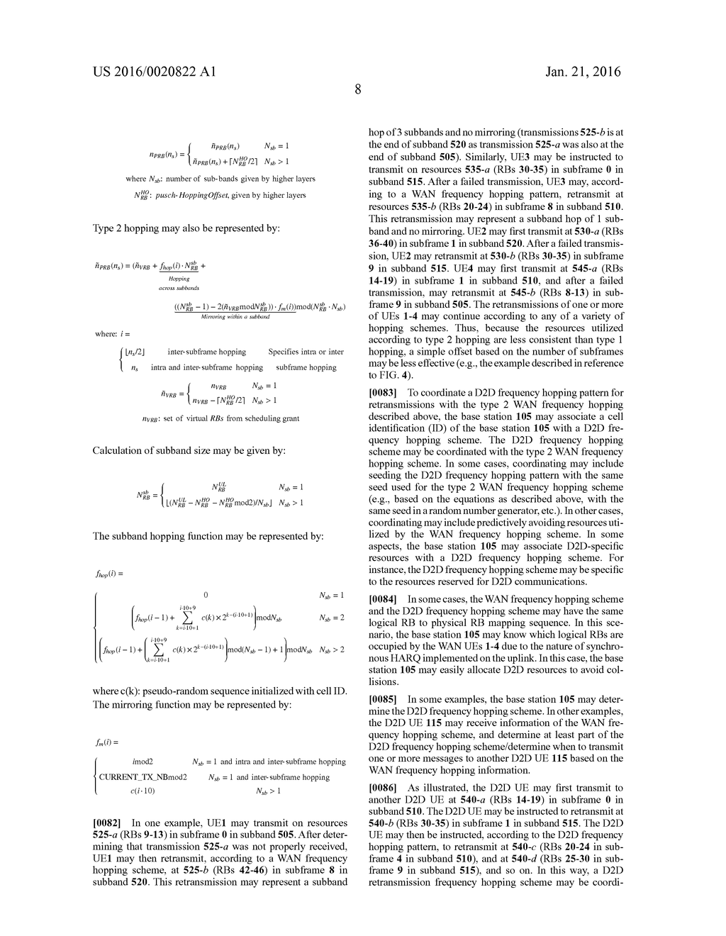 TYPE 1 AND TYPE 2 HOPPING FOR DEVICE-TO-DEVICE COMMUNICATIONS - diagram, schematic, and image 21