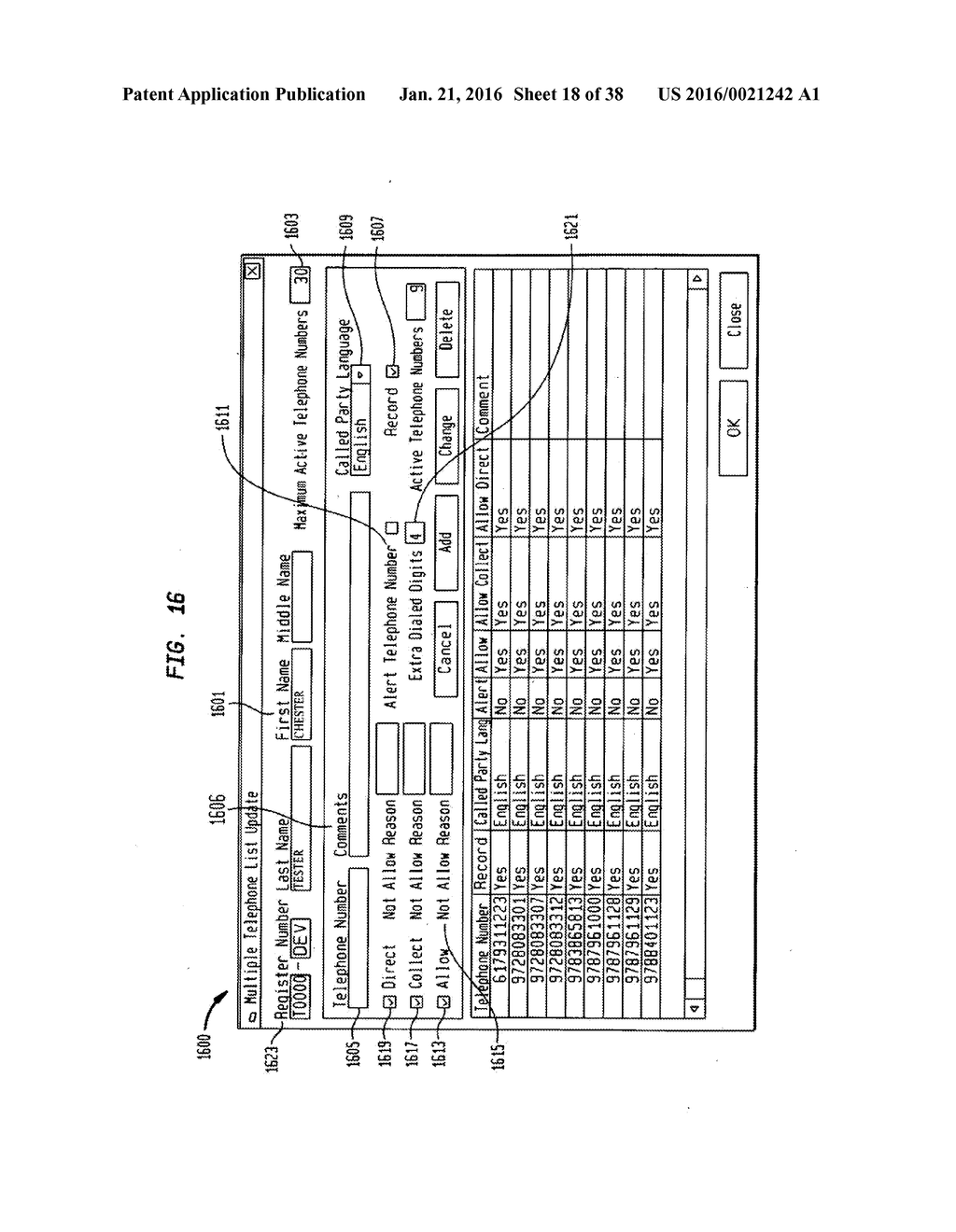 TELECOMMUNICATION CALL MANAGEMENT AND MONITORING SYSTEM WITH VOICEPRINT     VERIFICATION - diagram, schematic, and image 19