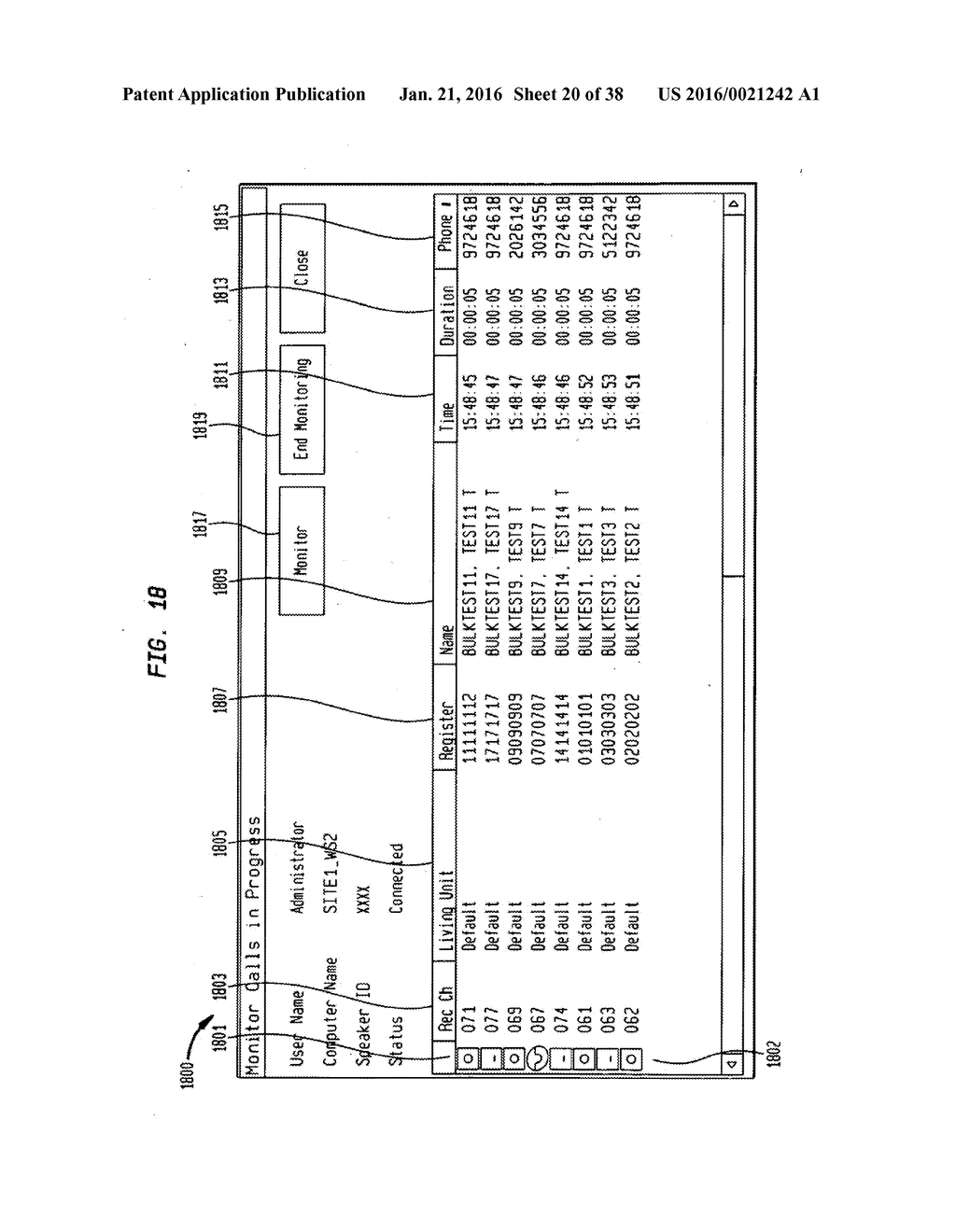 TELECOMMUNICATION CALL MANAGEMENT AND MONITORING SYSTEM WITH VOICEPRINT     VERIFICATION - diagram, schematic, and image 21