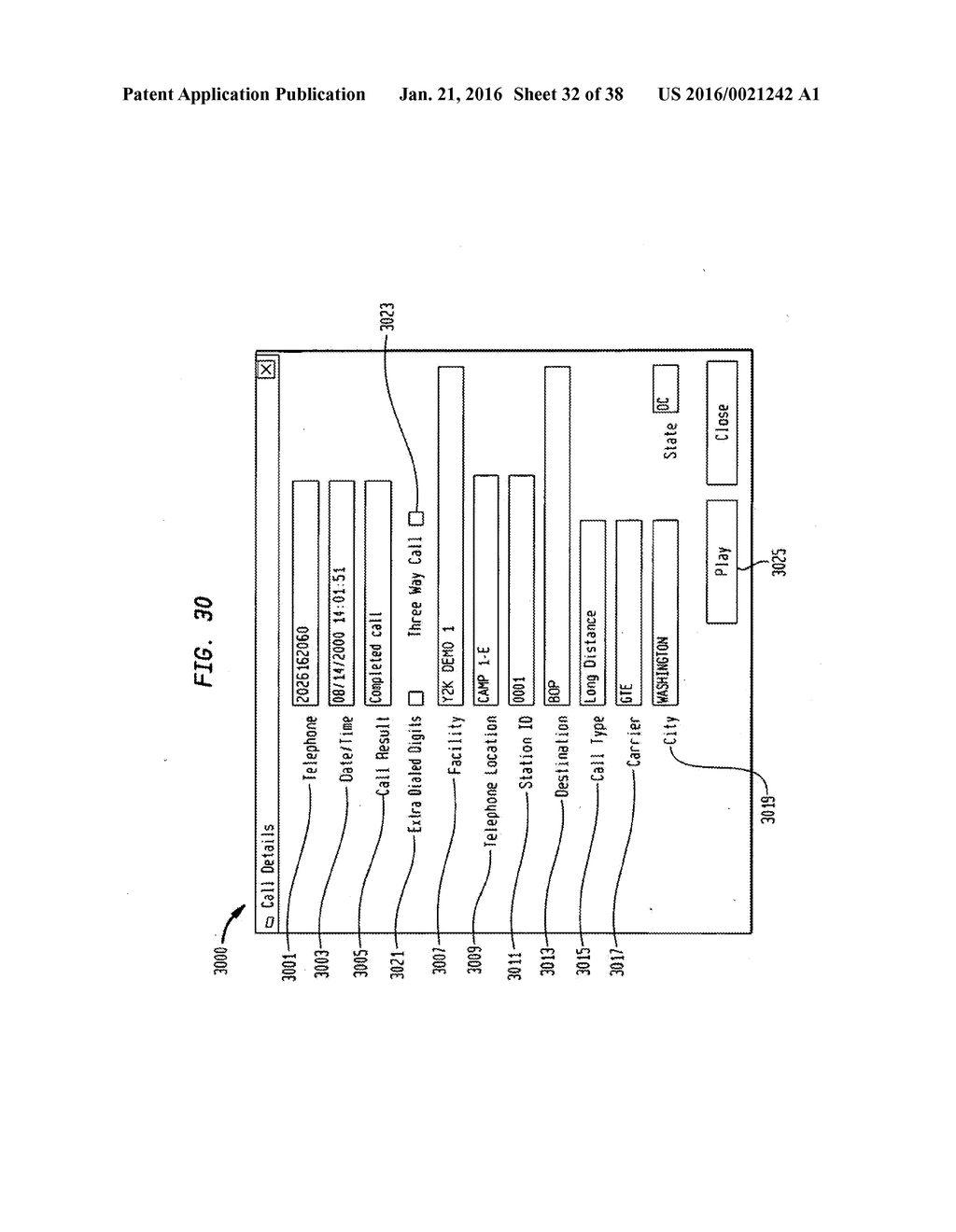 TELECOMMUNICATION CALL MANAGEMENT AND MONITORING SYSTEM WITH VOICEPRINT     VERIFICATION - diagram, schematic, and image 33