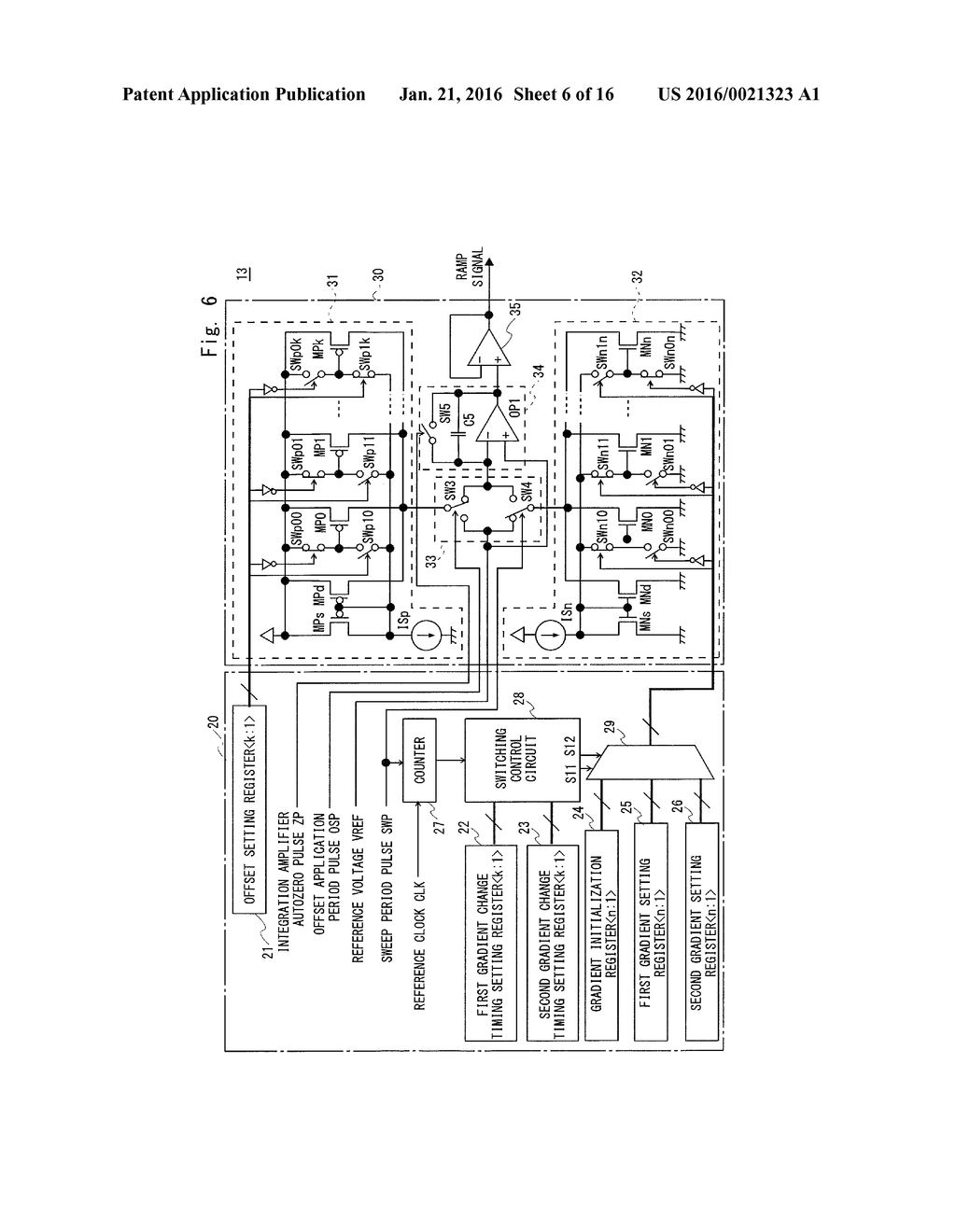 SEMICONDUCTOR DEVICE, RAMP SIGNAL CONTROL METHOD, IMAGE DATA GENERATING     METHOD, AND CAMERA SYSTEM - diagram, schematic, and image 07