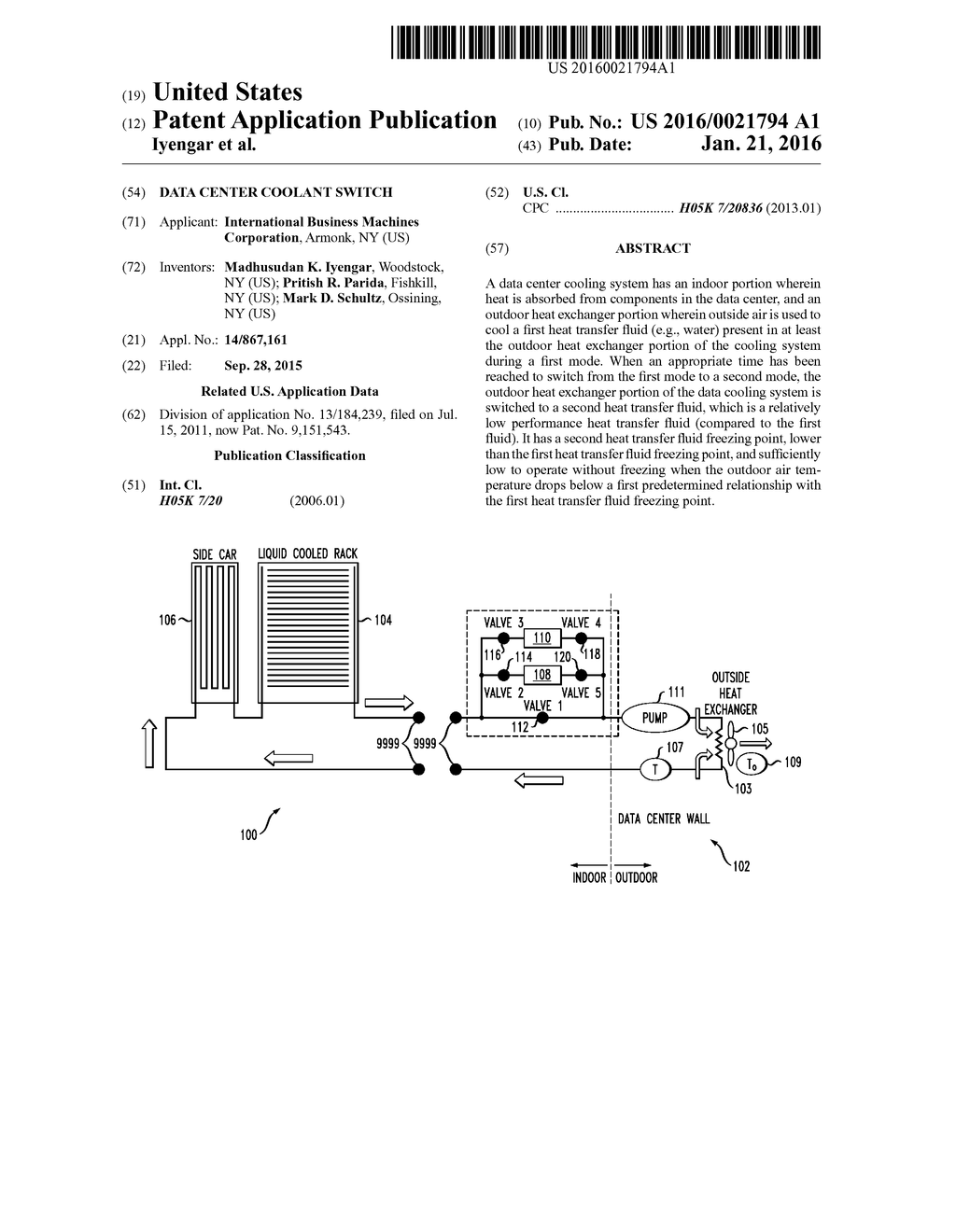 DATA CENTER COOLANT SWITCH - diagram, schematic, and image 01