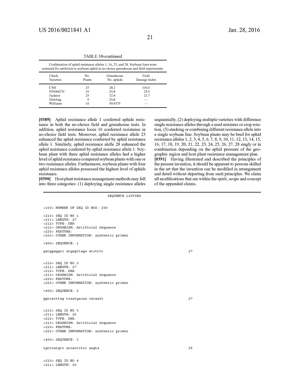 METHODS TO IDENTIFY SOYBEAN APHID RESISTANT QUANTITATIVE TRAIT LOCI IN     SOYBEAN AND COMPOSITIONS THEREOF - diagram, schematic, and image 22