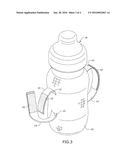 BEVERAGE CUP HOLDER WITH SEPARABLE HANDLES diagram and image