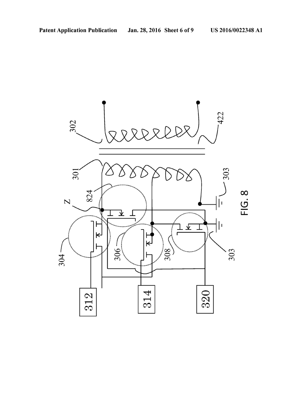 Battery-Powered Electrosurgical Forceps with Multi-Turn Selectable-Ratio     Transformer - diagram, schematic, and image 07