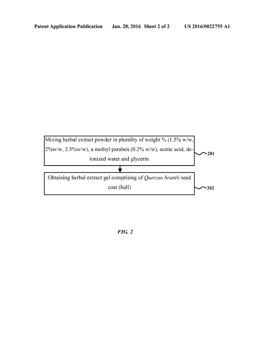 HERBAL GEL FROM CHESTNUT SEED COAT FOR PELVIC FLOOR MUSCLE RELAXATION IN     WOMEN AND A METHOD OF SYNTHESIZING THE SAME - diagram, schematic, and image 03