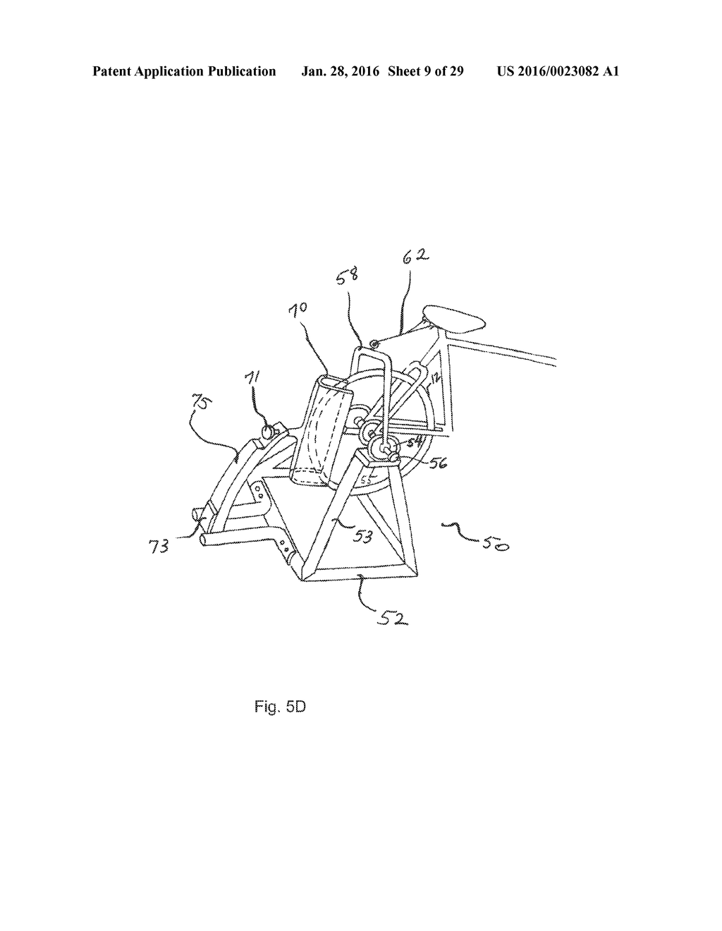 Bicycle Trainer with Variable Magnetic Resistance to Pedaling - diagram, schematic, and image 10