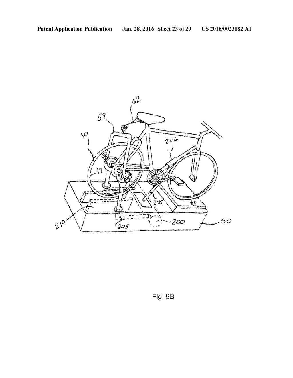 Bicycle Trainer with Variable Magnetic Resistance to Pedaling - diagram, schematic, and image 24