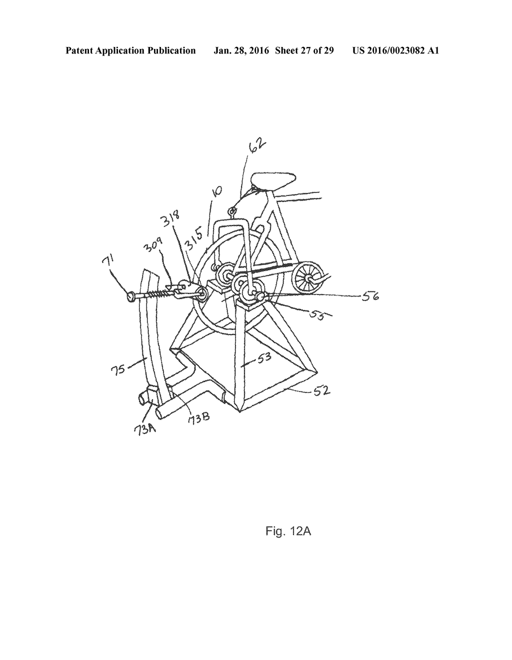 Bicycle Trainer with Variable Magnetic Resistance to Pedaling - diagram, schematic, and image 28