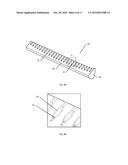 Molded Cosmetic Applicators With Perforated Bristles And Mold Therefor diagram and image