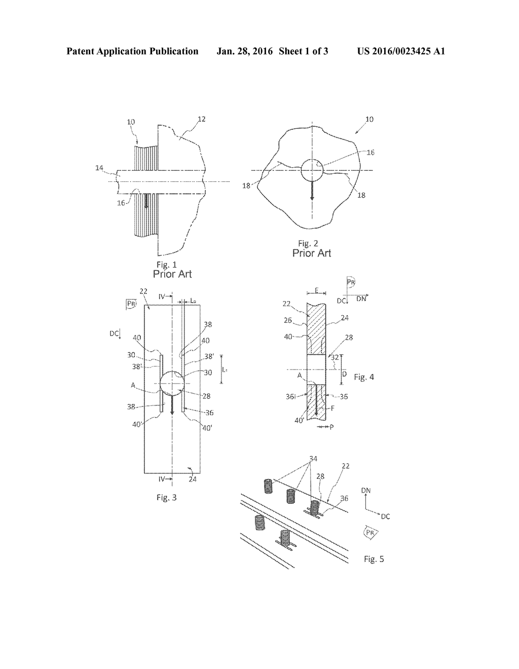 METHOD OF REINFORCING A STRATIFIED COMPOSITE MATERIAL PART COMPRISING AT     LEAST ONE THROUGH-HOLE, REINFORCED STRATIFIED COMPOSITE MATERIAL PART - diagram, schematic, and image 02