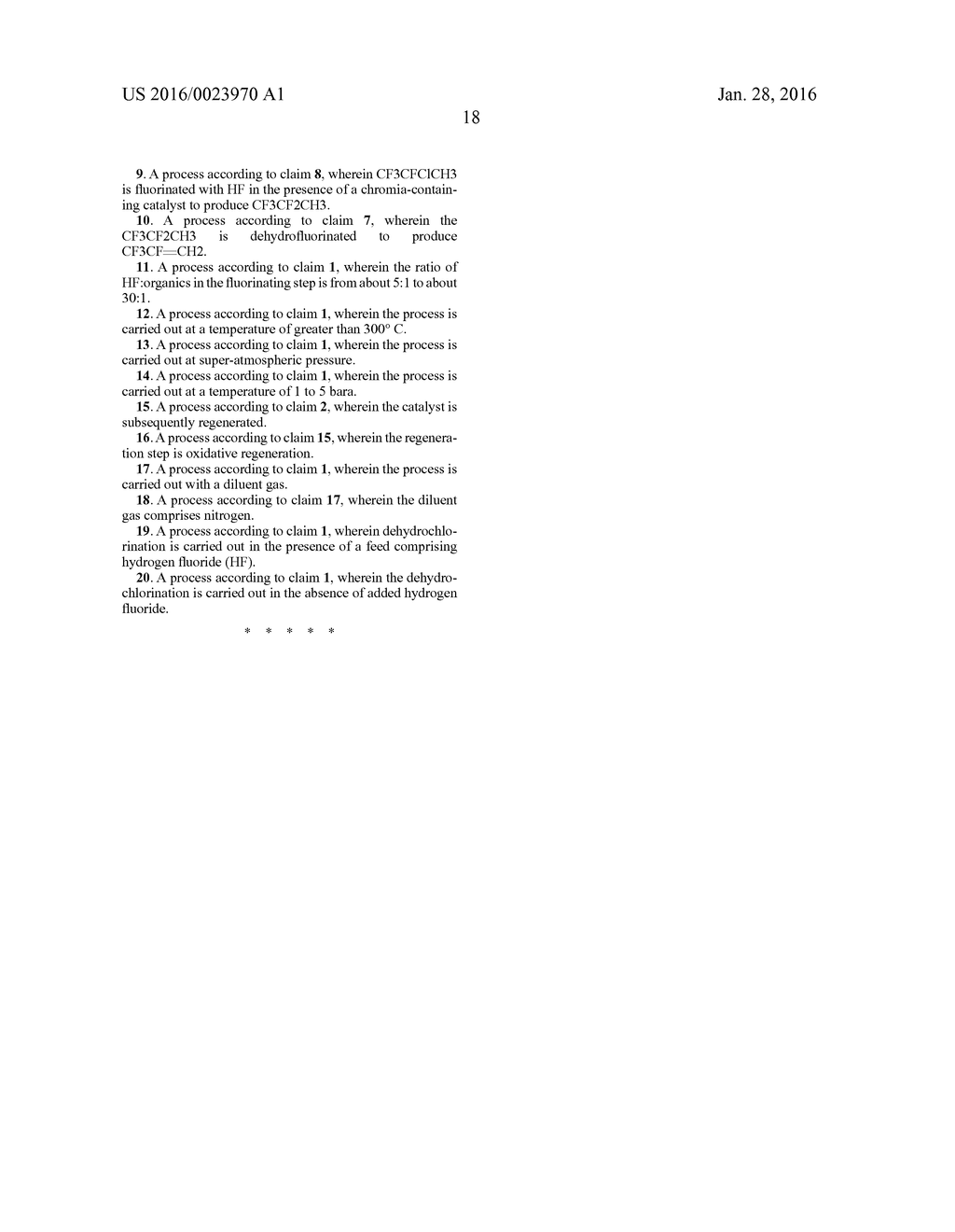 Process for Preparing C3-6(Hydro)Fluoroalkenes by Dehydrohalogenating C3-6     Halo(Hydro)Fluoroalkanes in the Presence of a Zinc/Chromia Catalyst - diagram, schematic, and image 30