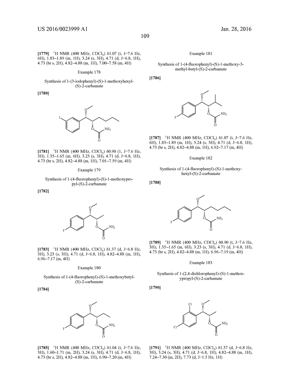 PHENYL ALKYL CARBAMATE COMPOUNDS FOR USE IN PREVENTING OR TREATING     EPILEPSY OR EPILEPSY-RELATED SYNDROME - diagram, schematic, and image 110