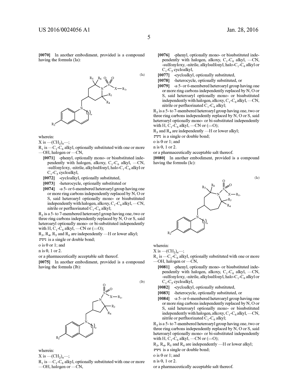 SULFONAMIDE RETINOIC ACID RECEPTOR-RELATED ORPHAN RECEPTOR MODULATORS AND     USES THEREOF - diagram, schematic, and image 06