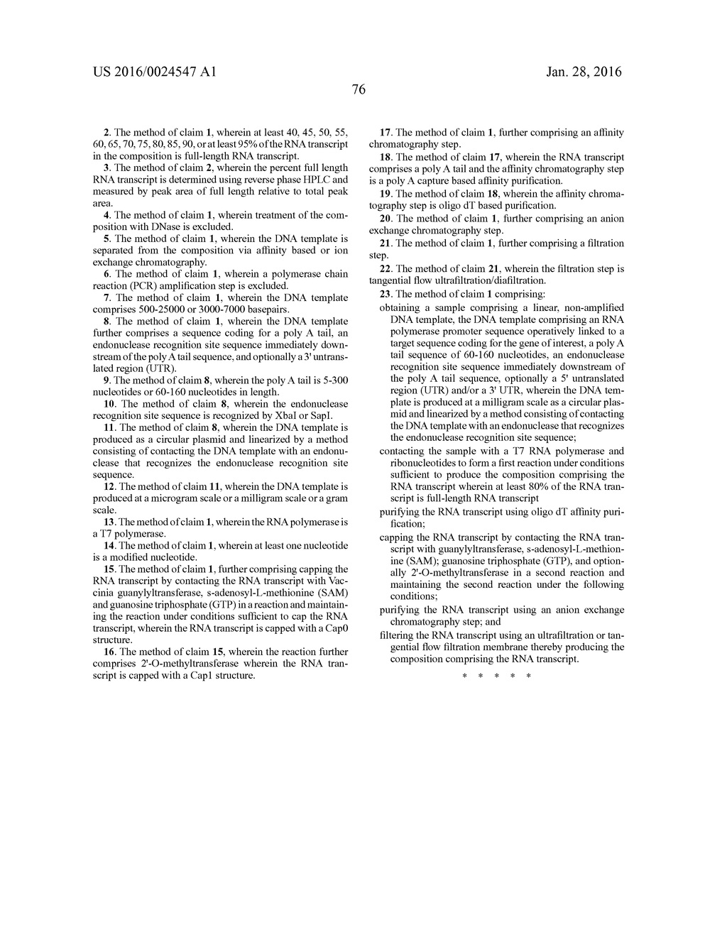 MANUFACTURING METHODS FOR PRODUCTION OF RNA TRANSCRIPTS - diagram, schematic, and image 88