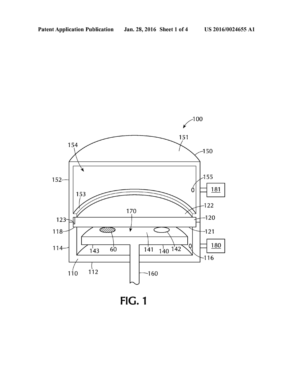 Atmospheric Lid With Rigid Plate For Carousel Processing Chambers - diagram, schematic, and image 02