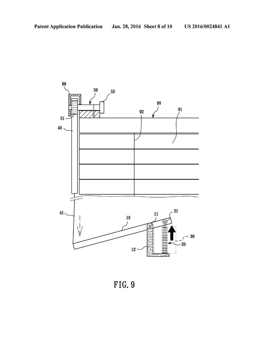 Power-Free Automatic Driver Structure Of Sunshade - diagram, schematic, and image 09