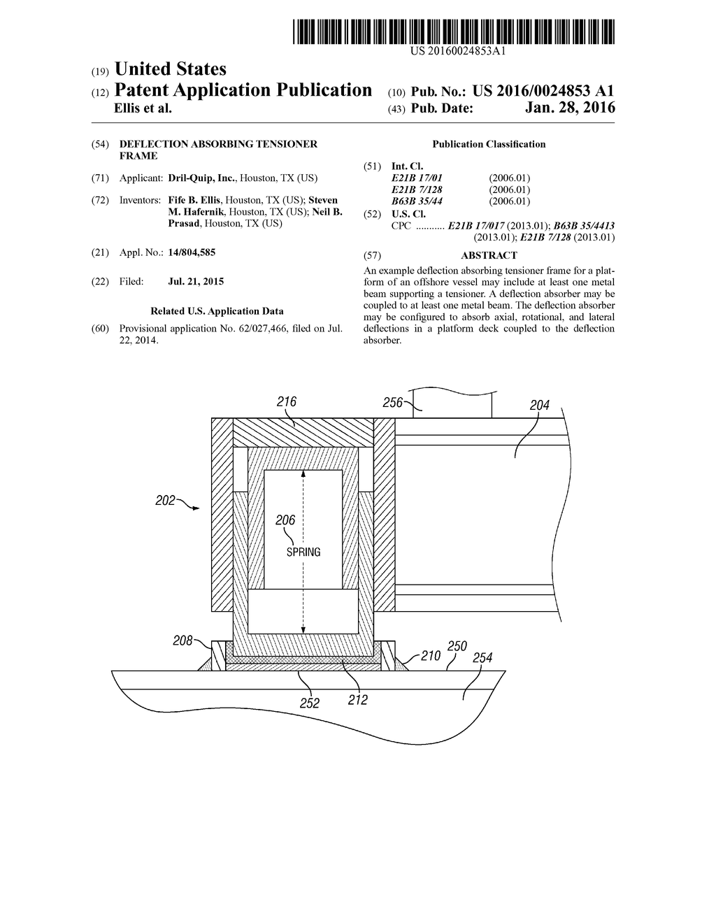 DEFLECTION ABSORBING TENSIONER FRAME - diagram, schematic, and image 01