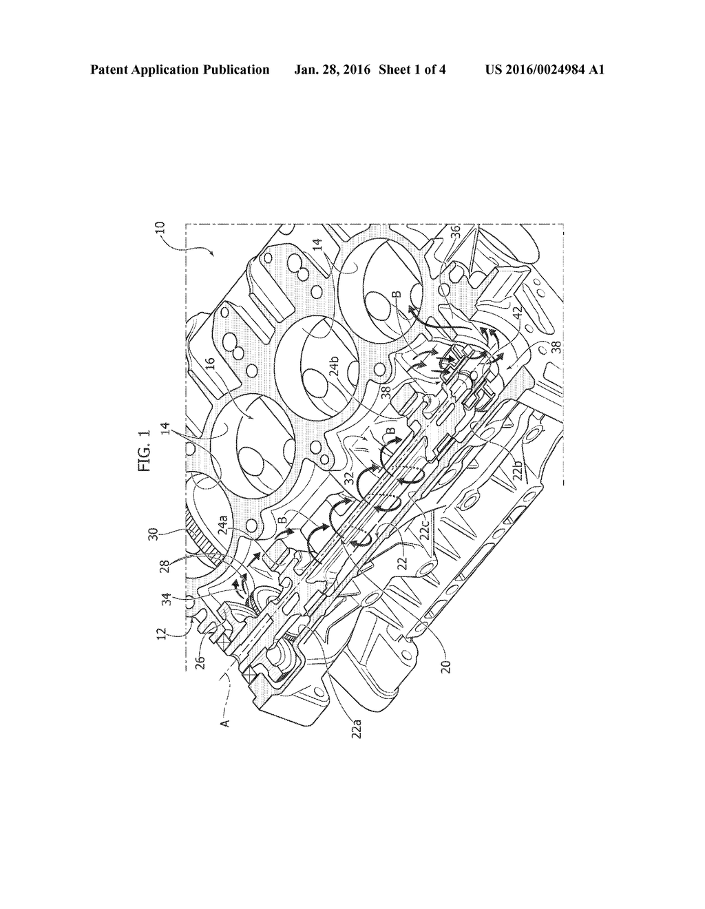 INTERNAL COMBUSTION ENGINE WITH A DOUBLE-STAGE SEPARATION BLOW-BY GAS     RECIRCULATION SYSTEM - diagram, schematic, and image 02