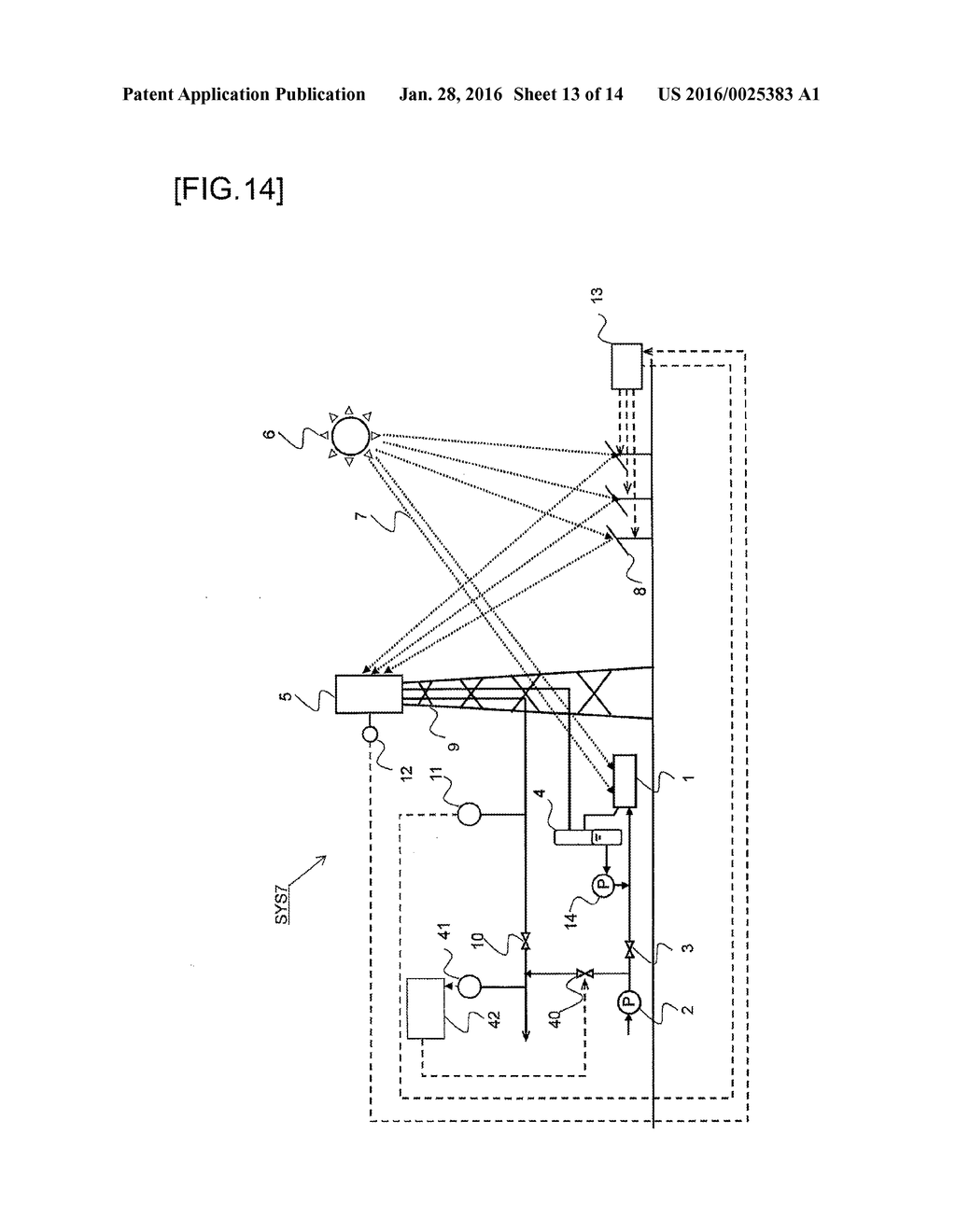 SOLAR HEAT COLLECTION SYSTEM - diagram, schematic, and image 14