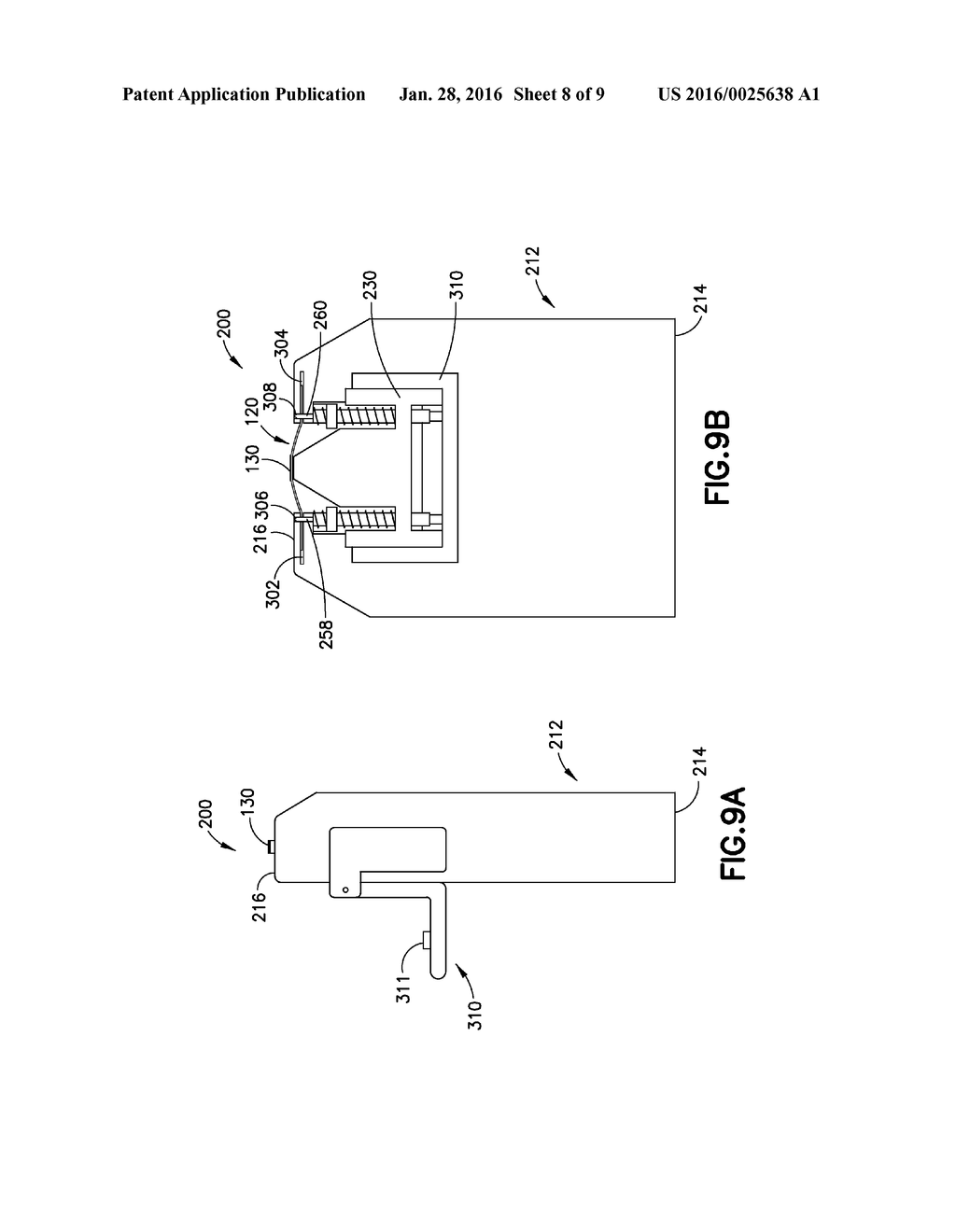 TEST STRIP METER WITH A MECHANISM FOR PUSHING THE TEST STRIP AGAINST AN     OPTICAL READER - diagram, schematic, and image 09