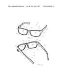 EYEWEAR HAVING MAGNETIC CLIP-ON LENSES diagram and image