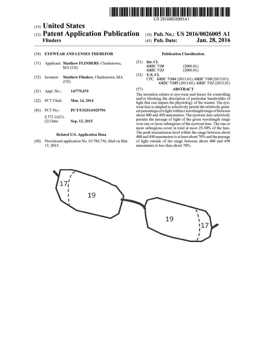 EYEWEAR AND LENSES THEREFOR - diagram, schematic, and image 01