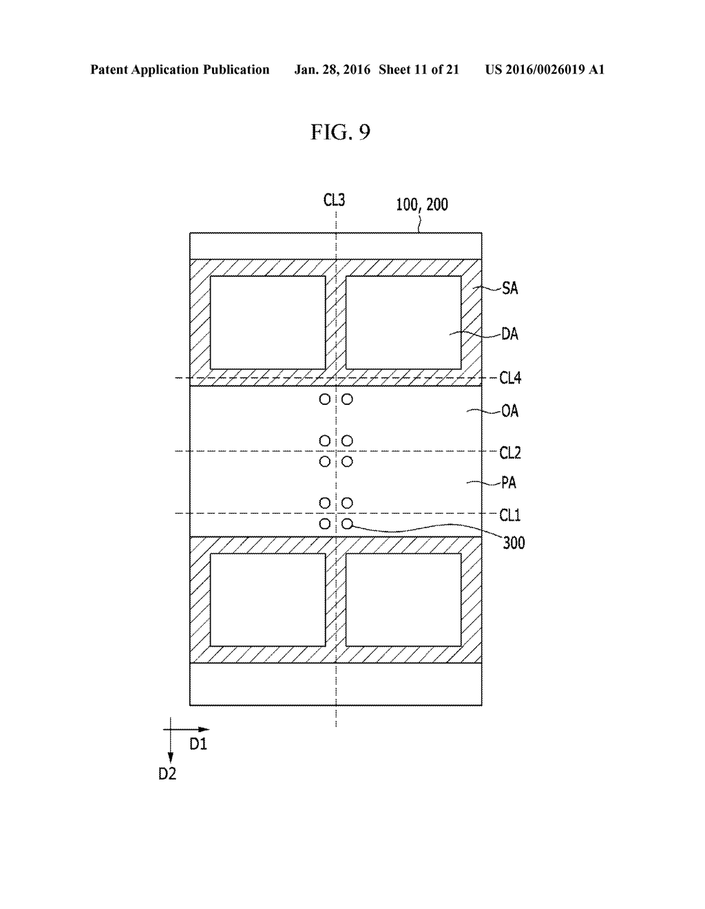 MOTHER SUBSTRATE FOR DISPLAY DEVICE, DISPLAY DEVICE, AND MANUFACTURING     METHOD THEREOF - diagram, schematic, and image 12