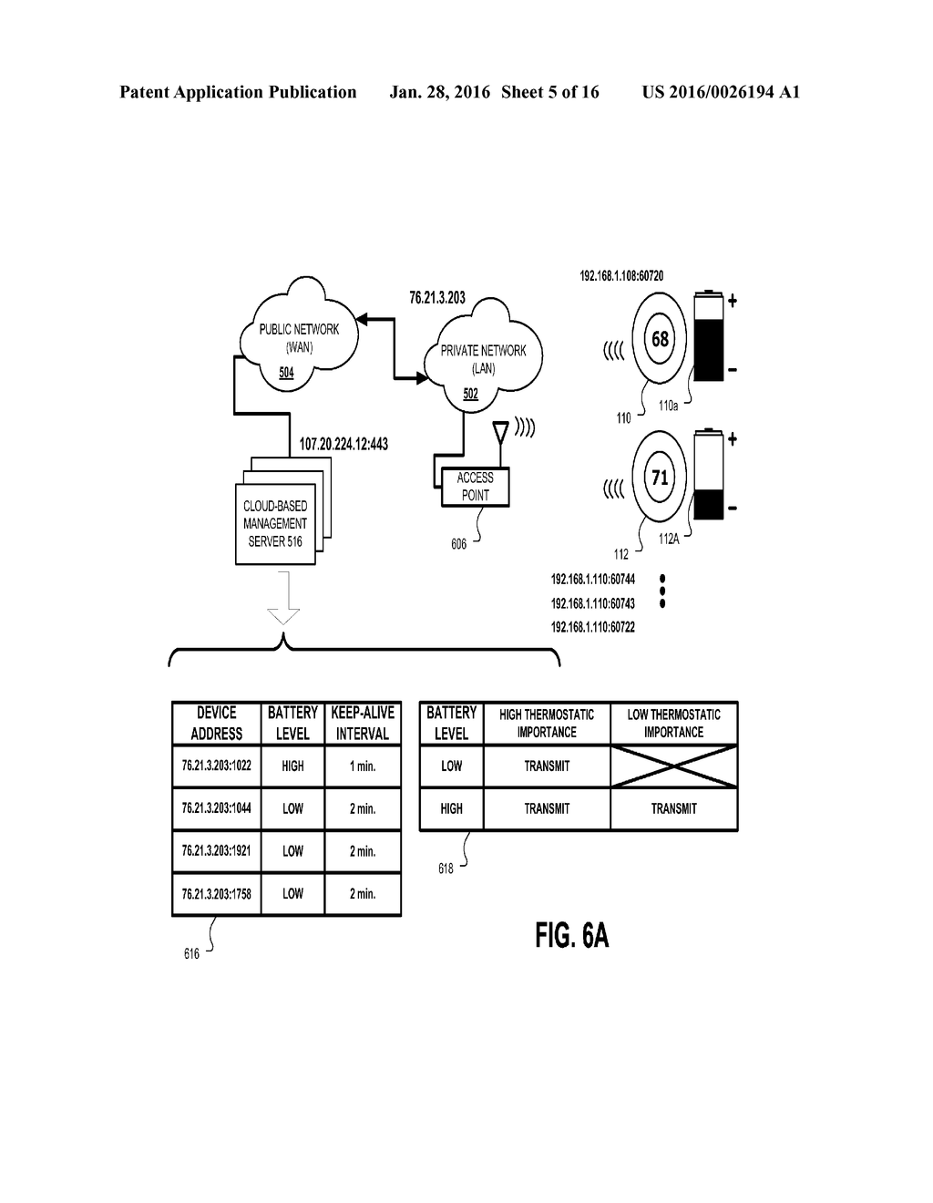 METHODS AND SYSTEMS FOR DATA INTERCHANGE BETWEEN A NETWORK-CONNECTED     THERMOSTAT AND CLOUD-BASED MANAGEMENT SERVER - diagram, schematic, and image 06