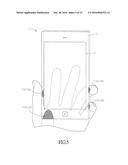 HAND-HELD ELECTRONIC DEVICE, COMPUTER-EXECUTED METHOD AND TOUCH-SENSING     COVER diagram and image