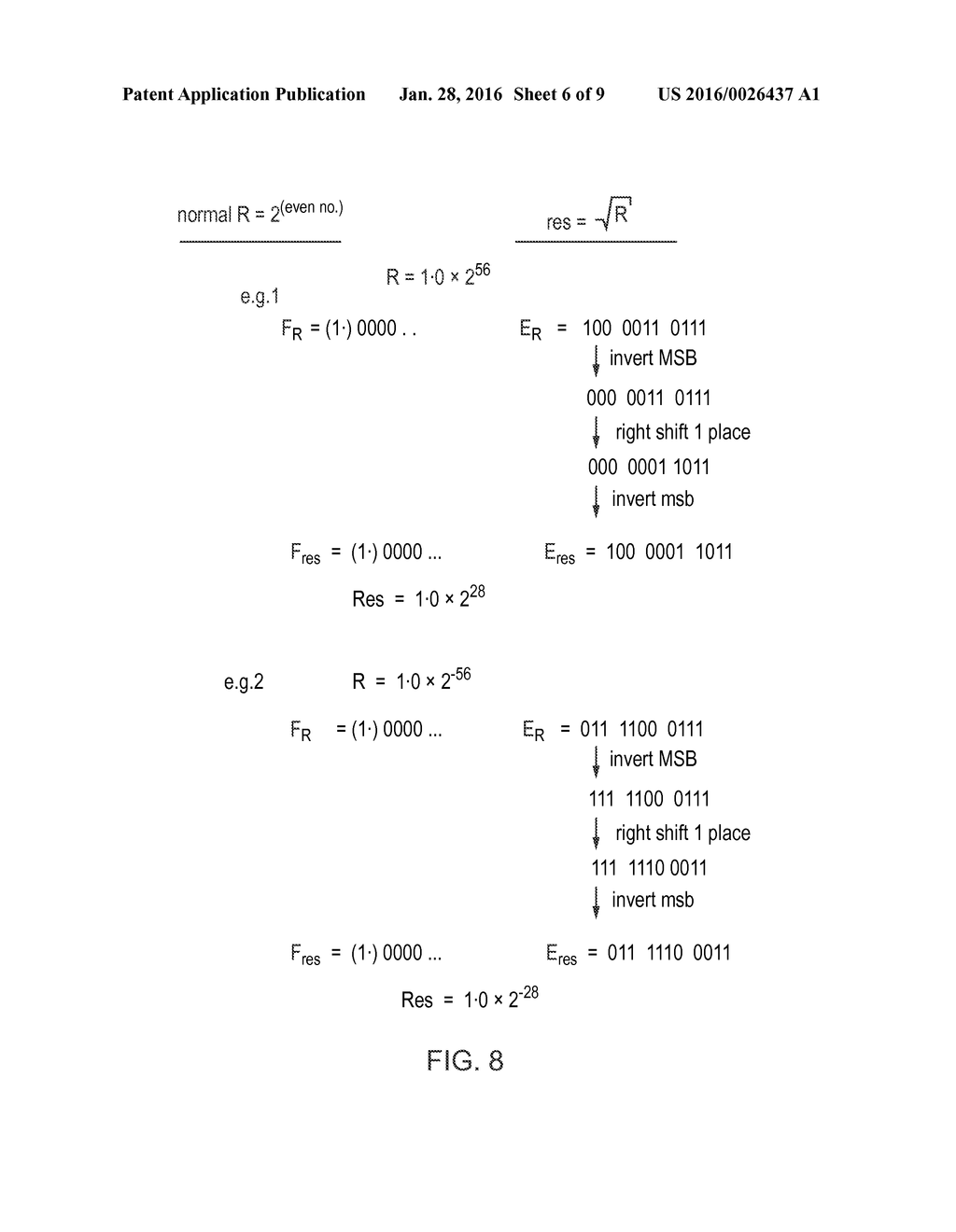 APPARATUS AND METHOD FOR PERFORMING FLOATING-POINT SQUARE ROOT OPERATION - diagram, schematic, and image 07