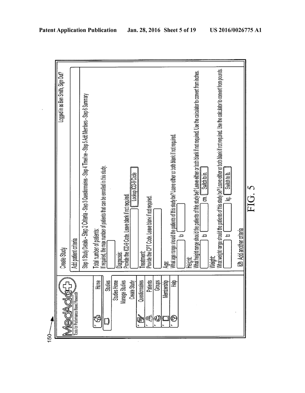 Generation and Data Management of a Medical Study Using Instruments in an     Integrated Media and Medical System - diagram, schematic, and image 06