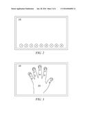 METHOD AND APPARATUS FOR IDENTIFYING FINGERS IN CONTACT WITH A TOUCH     SCREEN diagram and image