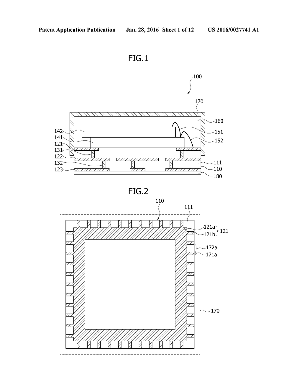 SEMICONDUCTOR PACKAGES HAVING EMI SHIELDING LAYERS, METHODS OF FABRICATING     THE SAME, ELECTRONIC SYSTEMS INCLUDING THE SAME, AND MEMORY CARDS     INCLUDING THE SAME - diagram, schematic, and image 02